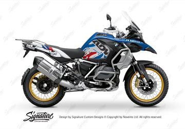 SCD BMW R1250GS Adventure Style HP Safari Red & Blue Stickers